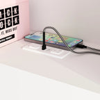 Tête de lit bibliothèque White Queen avec lumières LED RVB, 3 compartiments de rangement et étagères réglables, avec ou sans prise de courant