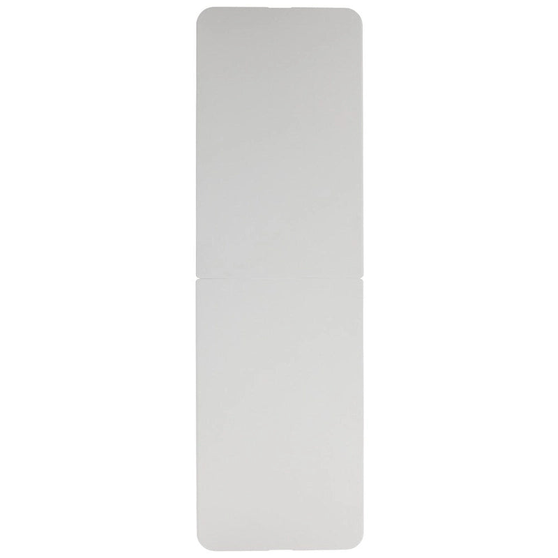 Table pliante en plastique blanc granit de 2,4 m avec poignée de transport, pour jusqu'à 10 personnes