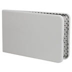 Table pliante en plastique blanc granit de 2,4 m avec poignée de transport, pour jusqu'à 10 personnes